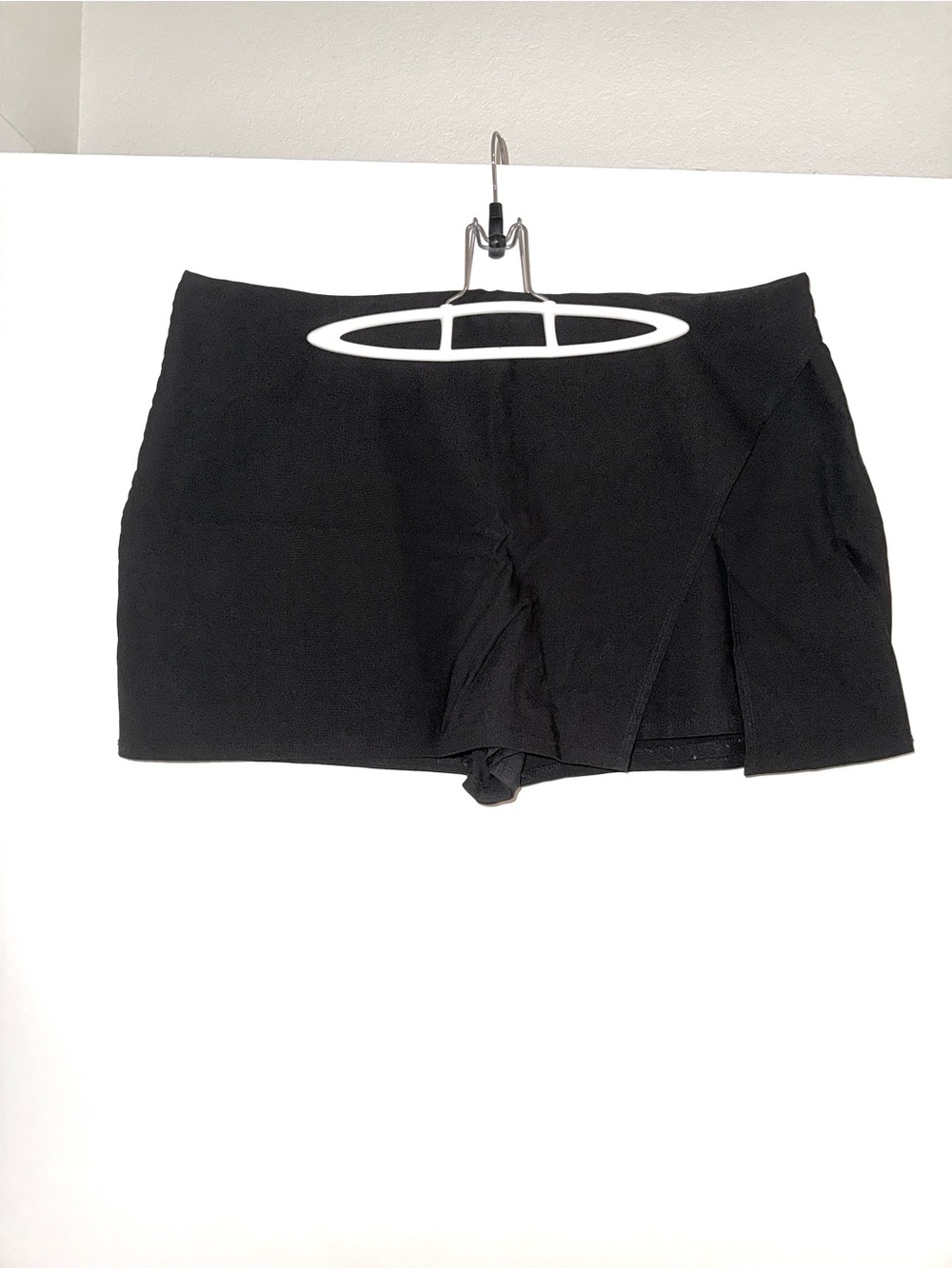 ARULA Black Women's Skort with Overlap Front